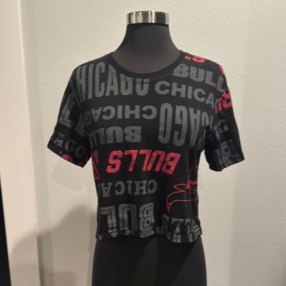 Black and Red Graphic Women's Top